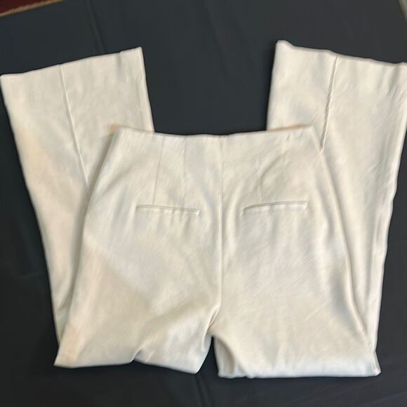 Veronica Beard Elegant Cream Linen Pants Size 6 - Picture 7 of 10
